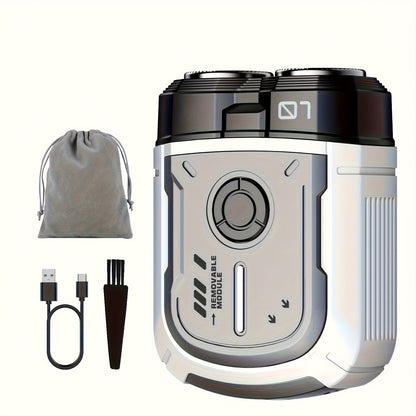 Electric Shaver Mini Dual Floating Blade with USB Charging and Select Waterproof or Digital Display Options