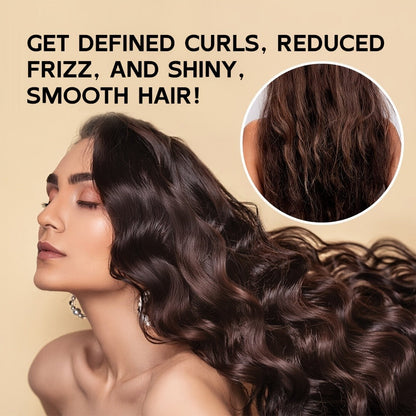Castor Oil Curl Defining Cream 2-Pack, Deep Moisture Curl Styler with Rosemary & Coconut Oil, Frizz Control