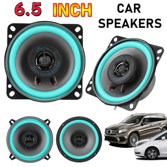 6.5 Inch Car Speakers 160W HiFi Coaxial Full Range – Universal Automotive Audio Stereo Speaker, Single or Pair