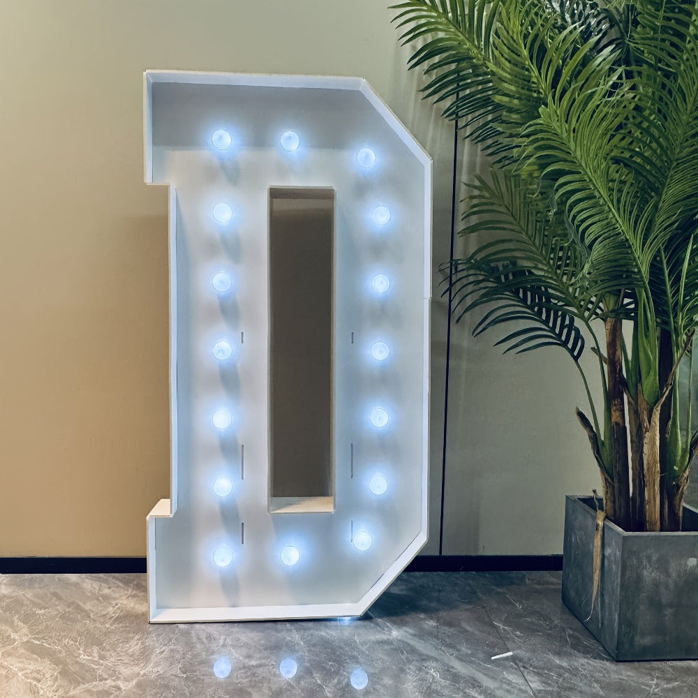 LED Letter Lights 4FT Tall Marquee Letter Lights A-Z Alphabet Light Up Letters with Cool White LED for Wedding