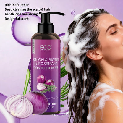 Shampoo and Conditioner Set Biotin & Rosemary with Onion Extract & Jojoba Oil – Hydrating Oil Control Hair Care for Dry Damaged Hair & Scalp