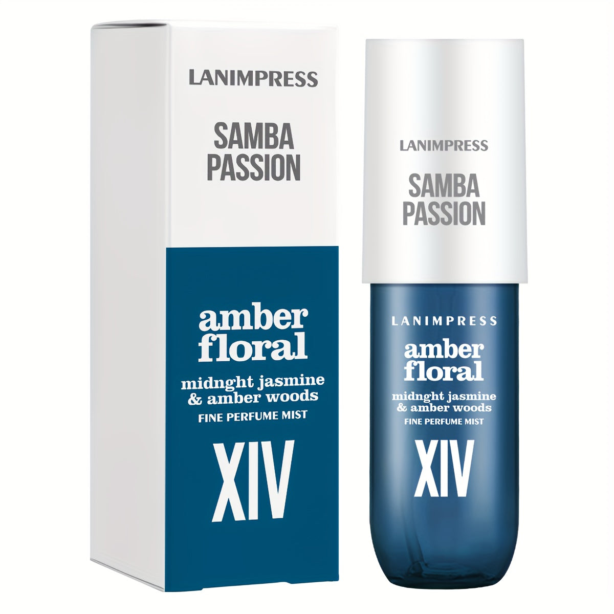 Perfume Mist for Women Samba Passion 3oz Amber Floral Body Hair Fragrance Spray Long Lasting Travel Size Daily Wear Date Night Gift for Her