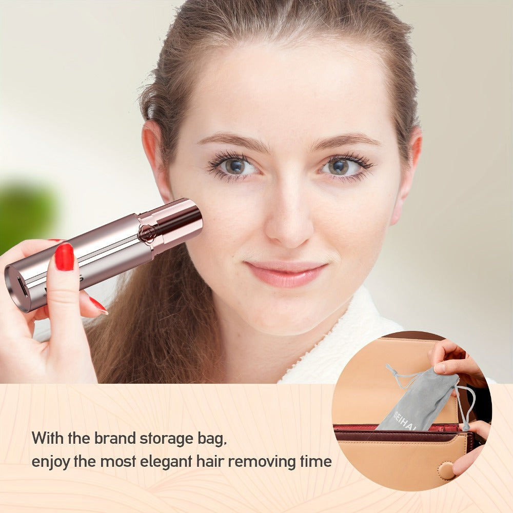 Electric Shaver for Women USB Rechargeable Epilator Hair Remover Face Bikini Legs Arms, for Everyday Face, Beard and Body Grooming