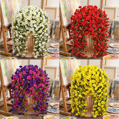 Artificial Rose Vine Hanging Garland 3pcs 216 Flowers – High-Density UV-Resistant Faux Rose Flower Vines with Realistic Roses & Foliage
