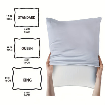 Bed Pillow in Standard, Queen or King Size with Bamboo-Labeled Cover and Single, 2- or 4-Piece Options