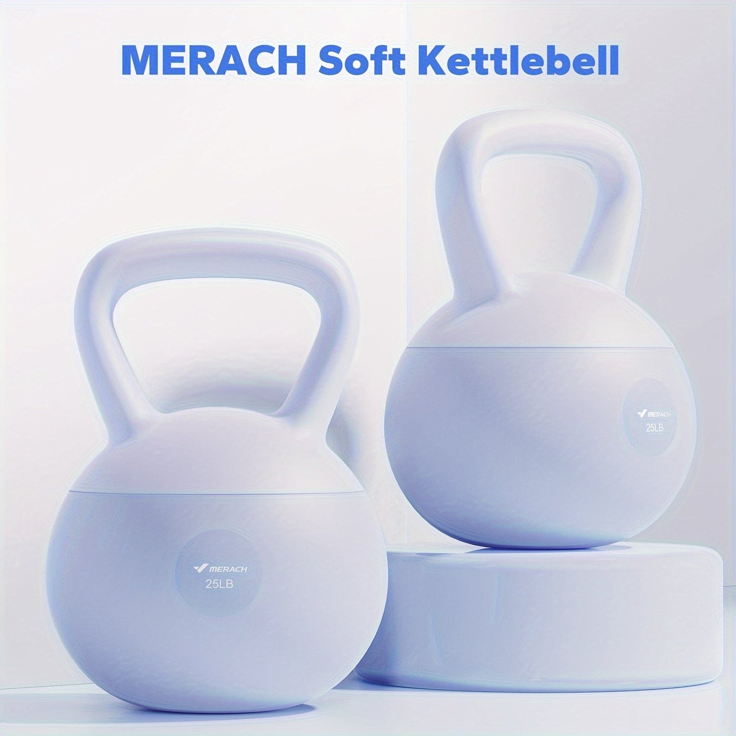 Soft Kettlebell Sand-Filled with Non-Slip Wide Grip Handle & Cushioned Base – Premium Mineral Sand Kettle Bell for Safe Strength Training