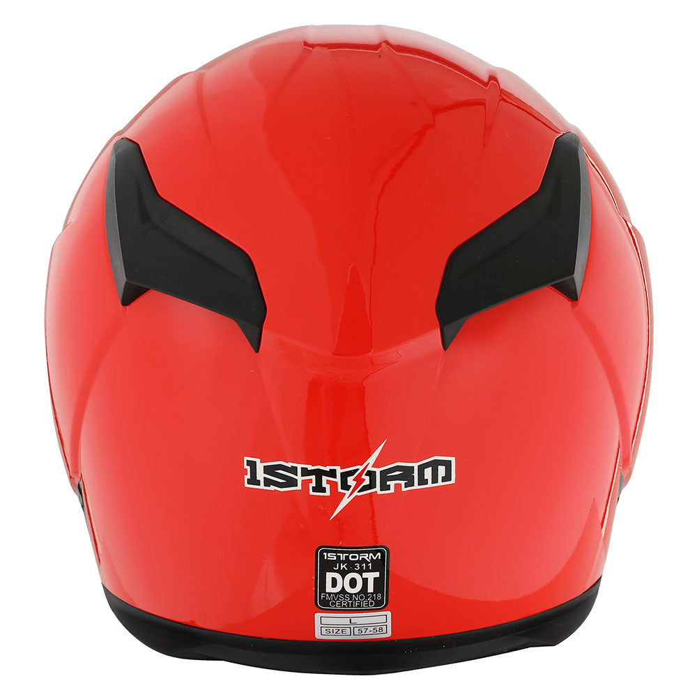 Motorcycle Helmet Full-Face Shell with Tinted and Spare Clear Shields, Quick-Release Buckle, Nine Styles and S-XL Sizes