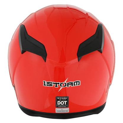 Motorcycle Helmet Full-Face Shell with Tinted and Spare Clear Shields, Quick-Release Buckle, Nine Styles and S-XL Sizes