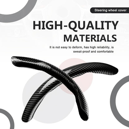 Steering Wheel Cover Carbon Fiber 3Pcs – Anti-Slip Scratch-Resistant Protector for Toyota RAV4, Camry, Corolla, Highlander, Tacoma, Tundra