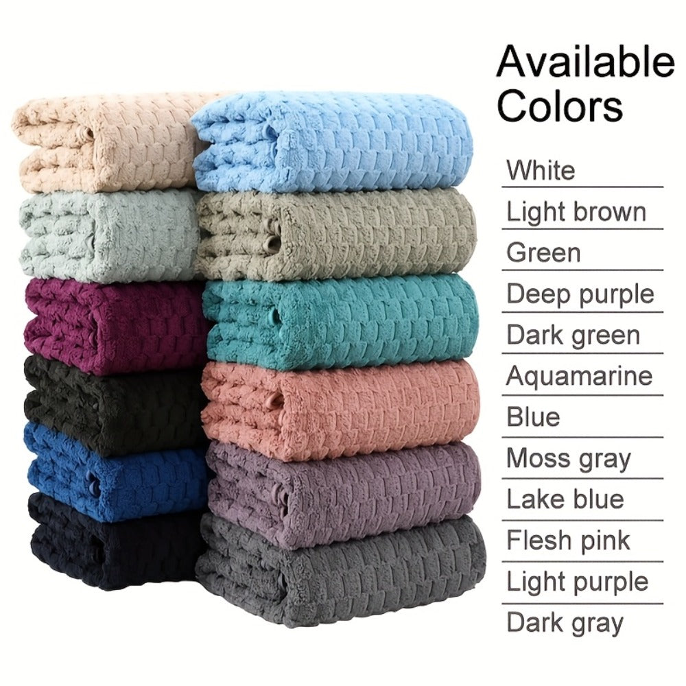 Bath Towels Set Single or 4-Piece 800GSM Oversized Microfiber Towels 32 x 64 Inch for Home and Guest Use
