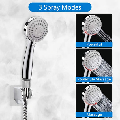 Rainfall and Handheld Shower Combo with 8-Inch Square Head, 11-Inch Extension Arm and Chrome Finish