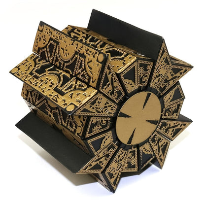 Lament Configuration Puzzle Box Cube, Functional Detachable Deformation Lock Box with Display Base