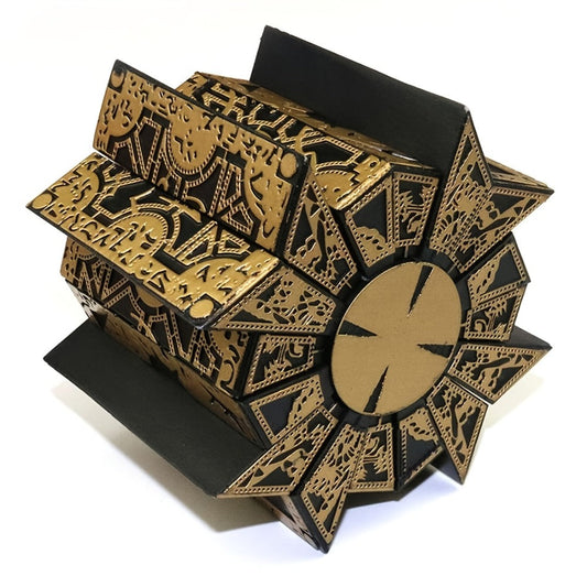 Lament Configuration Puzzle Box Cube, Functional Detachable Deformation Lock Box with Display Base