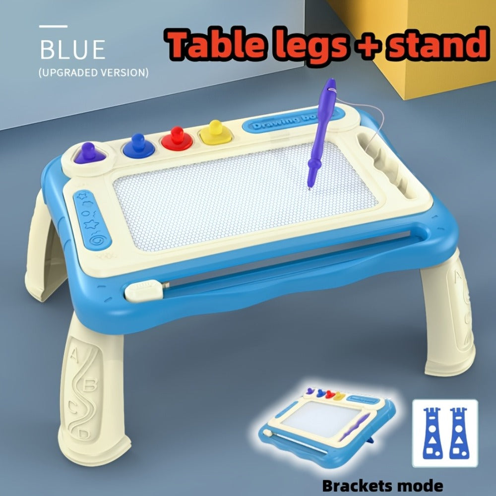 Kids Drawing Board Easel Upgraded with 4 Stamps & Paintbrush with the Listed Color, Size or Set Options for Everyday Use