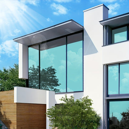 One Way Window Film Static Cling No Glue - Heat Control Anti-Glare Sun Blocking Reflective Mirror Tint for Home Office Hotel