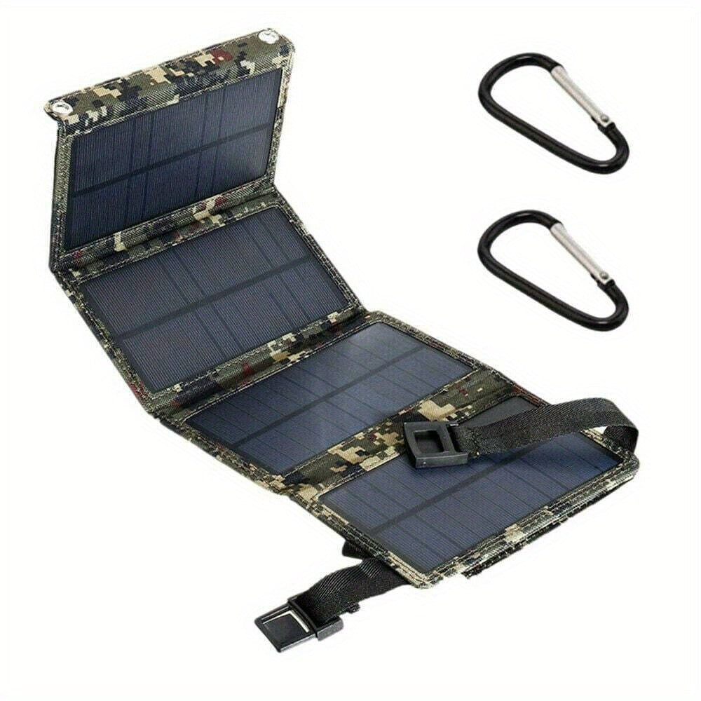 Portable Folding Solar Panel Charger with USB Port, 20% Monocrystalline Silicon Efficiency