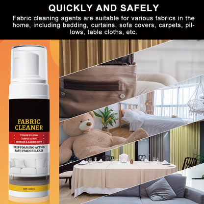 Upholstery Cleaner Spray Multi-Fabric Stain Remover 6.76oz Spot Cleaner for Couch Sofa Rug for Entryways, Bedrooms and Living Spaces