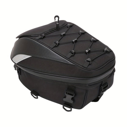 Motorcycle Backpack Helmet Bag – JFG RACING Motorbike Tail Bag with Adjustable Strap for Outdoor Camping, Travel & Luggage Storage