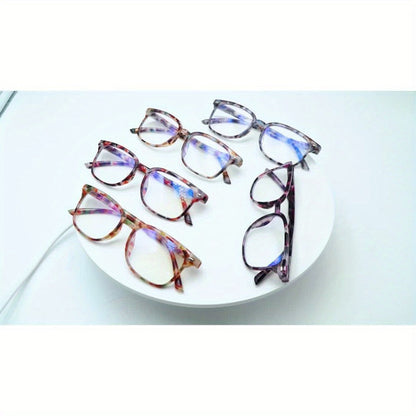 Reading Glasses – Five-Pair Multicolor Reader Set with Adjustable Spring Hinges with Multiple Strength and Color Options
