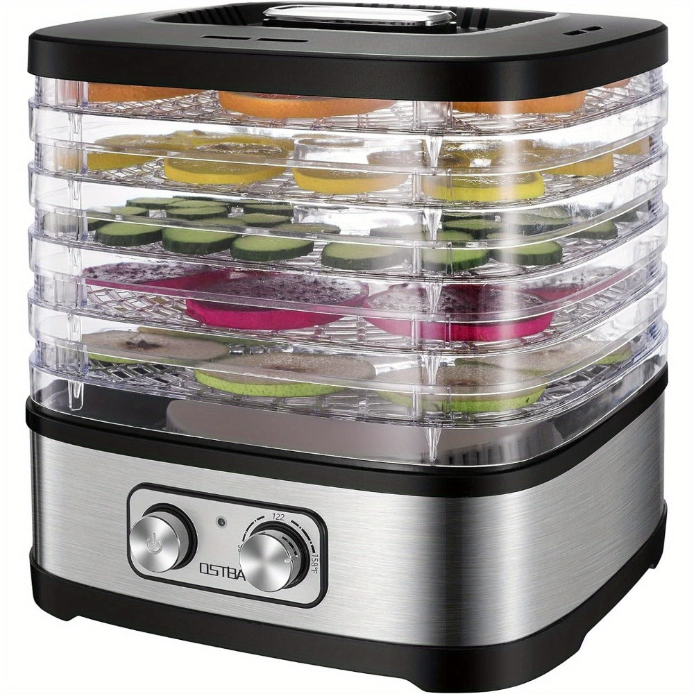 Food Dehydrator 240W with Temperature Control | BPA-Free Dishwasher-Safe Trays, Electric Food Dryer for Jerky, Fruits, Herbs & Vegetables