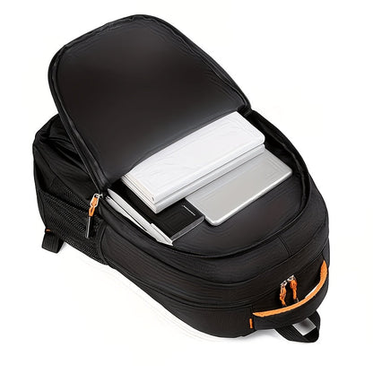 Business Travel Backpack for Men – Large Capacity Durable Nylon, Multi-Compartment, Adjustable Shoulder Straps