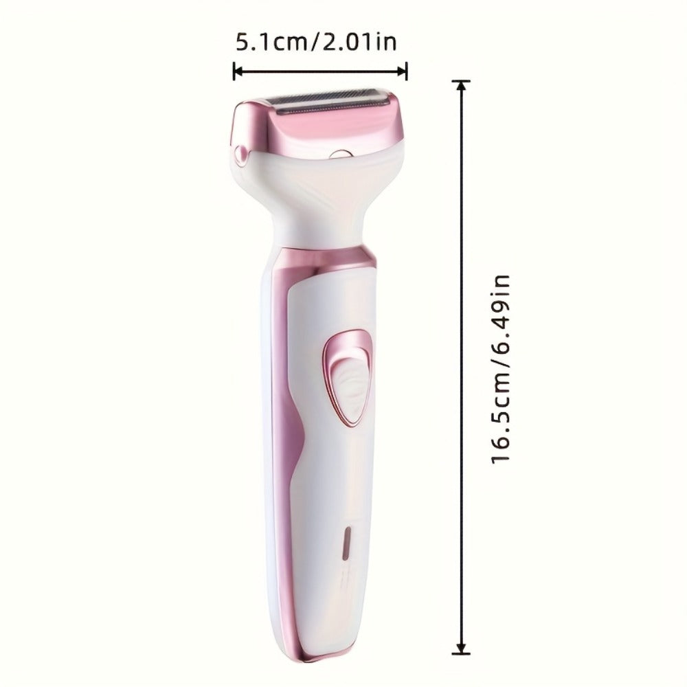 Electric Shaver for Women 4-in-1 Rechargeable Grooming Kit – Painless Hair Remover Eyebrow Trimmer Nose Hair Bikini Trimmer