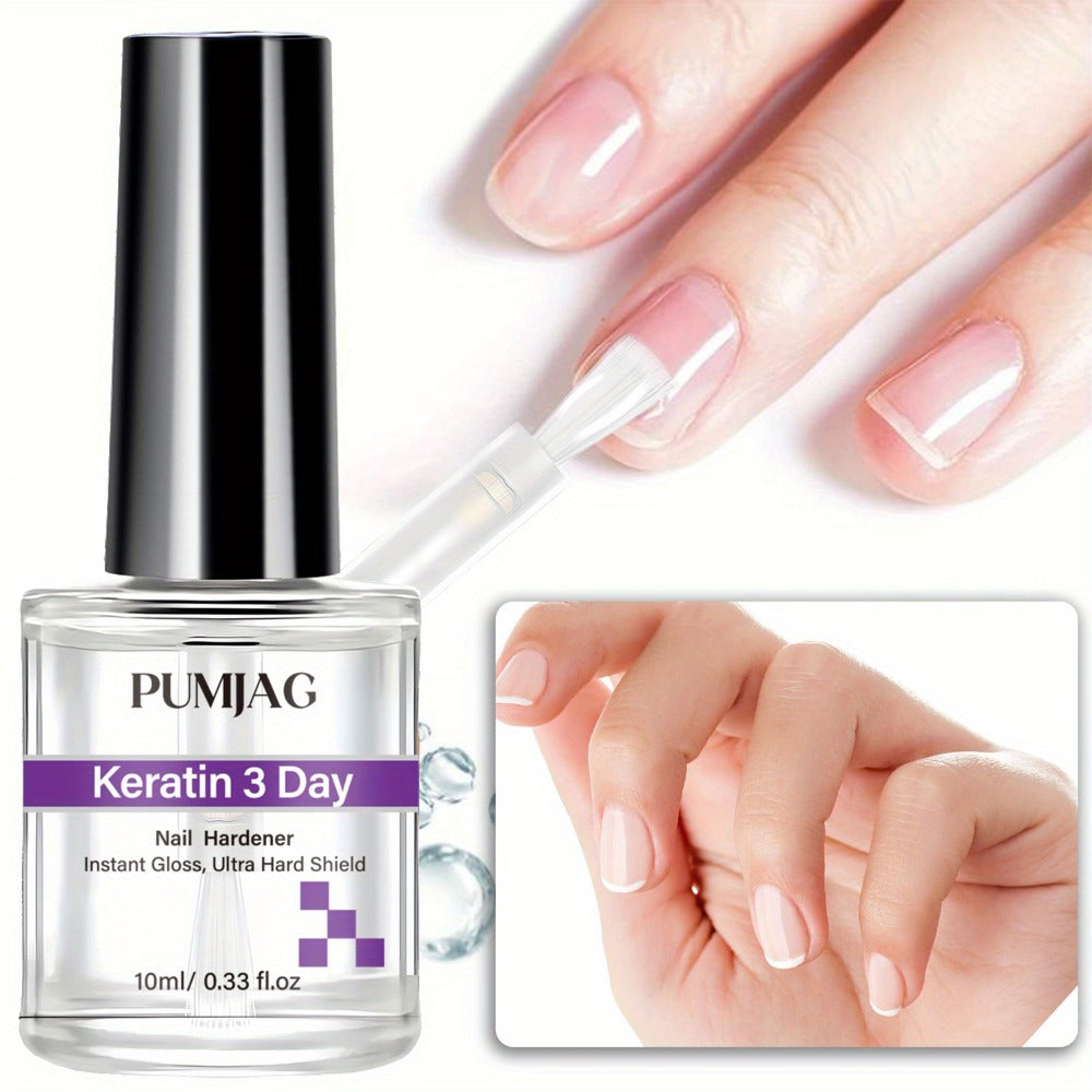 Nail Strengthening Oil Serum, 3-Day Manicure Treatment with Biotin, Vitamin A E C & Calcium for Brittle Nails