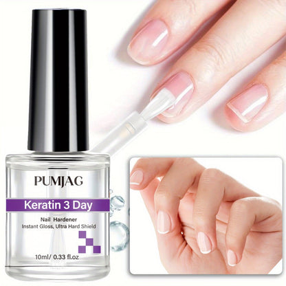 Nail Strengthening Oil Serum, 3-Day Manicure Treatment with Biotin, Vitamin A E C & Calcium for Brittle Nails