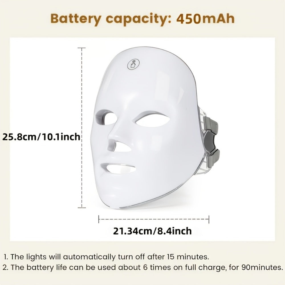 Photon Skin Rejuvenation Wand 7-Color LED Beauty Device - Multifunctional Home Facial Care Tool for