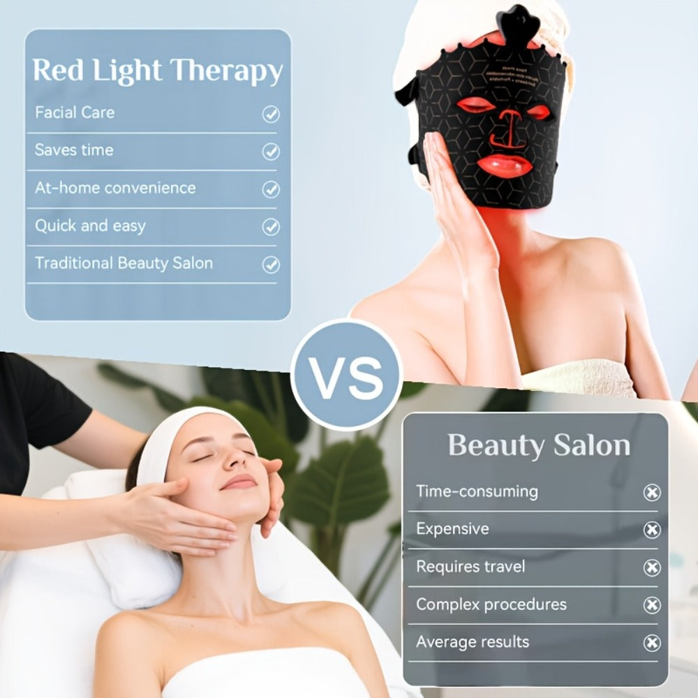 Red Light Therapy Face Mask 7 Color LED, FDA Cleared Silicone Mask for, Wrinkles, Acne & Skin Whitening