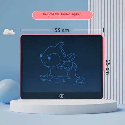 LCD Doodle Board 16 Inch with Stand, Flexible Screen Eye Protection, Portable Educational Drawing Toy for Kids & Adults