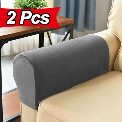 Stretch Armrest Covers for Chairs Sofa Couch 2 Pcs Spandex Elastic Arm Covers Slipcovers for Entryways, Bedrooms and Living Spaces