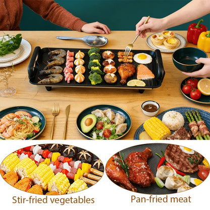 Rectangular Electric Griddle in 15.35 x 8.66 or 22.83 x 10.24 Inches with End Handles and Drip Area