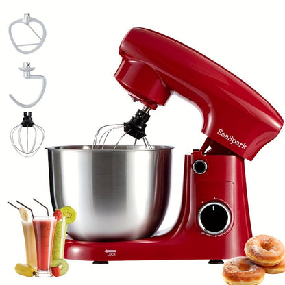 3-in-1 Stand Mixer 10-Speed Tilt-Head with Pulse - 5.5QT Stainless Steel Bowl Kitchen Mixer with Dough Hook