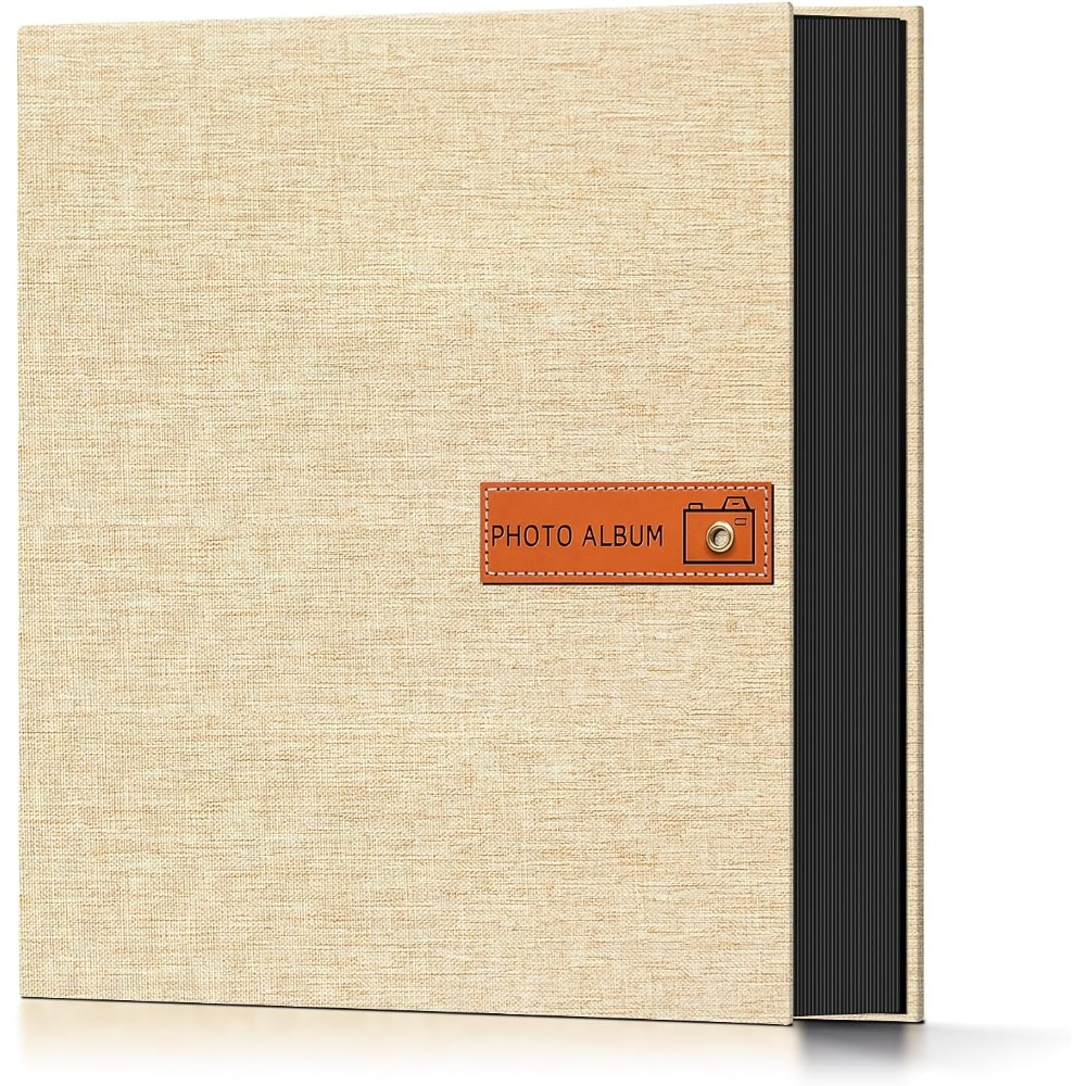 Photo Album 4x6 200 & 1000 Pockets with Label – Linen Hardcover Memory Book for Wedding, Baby, Travel, Anniversary