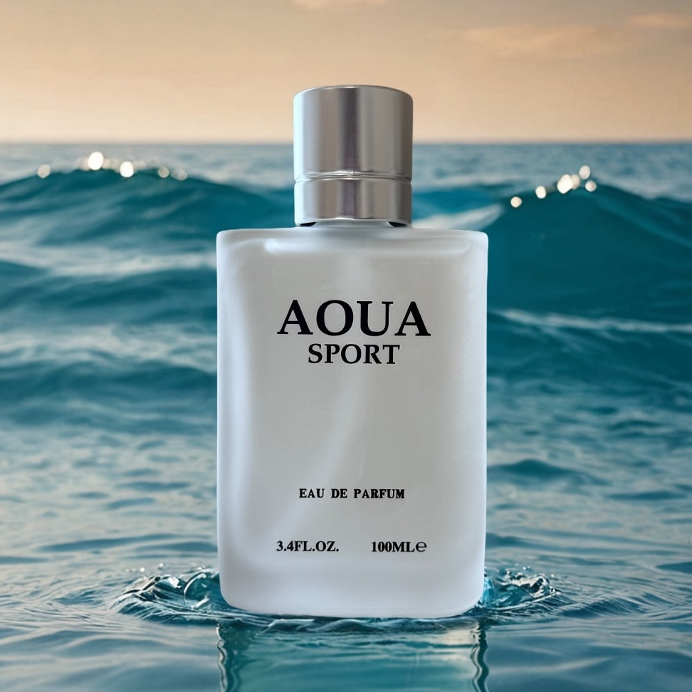 Men's Perfume AOUA Eau de Parfum Set of Three 3.4 oz Sprays with Jasmine, Lime and Neroli Notes