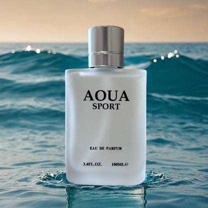 Men's Perfume AOUA Eau de Parfum Set of Three 3.4 oz Sprays with Jasmine, Lime and Neroli Notes