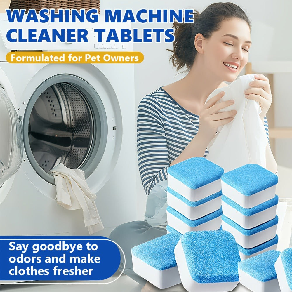Washing Machine Cleaner Tablets Deep Cleaning Descaler for HE Front Loader Top Load Washer for Entryways, Bedrooms and Living Spaces