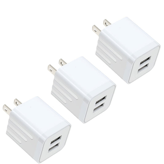 Dual Port USB Wall Charger 2.1A for an Everyday Personal Care Routine, with the Listed Configuration