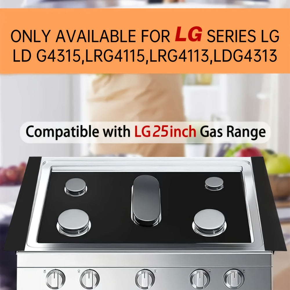 Gas Stove Burner Cover Mat Non-Stick Reusable Stove Top Protector for LG 30-Inch Gas Stove, Oil-Resistant High-Temp Safe