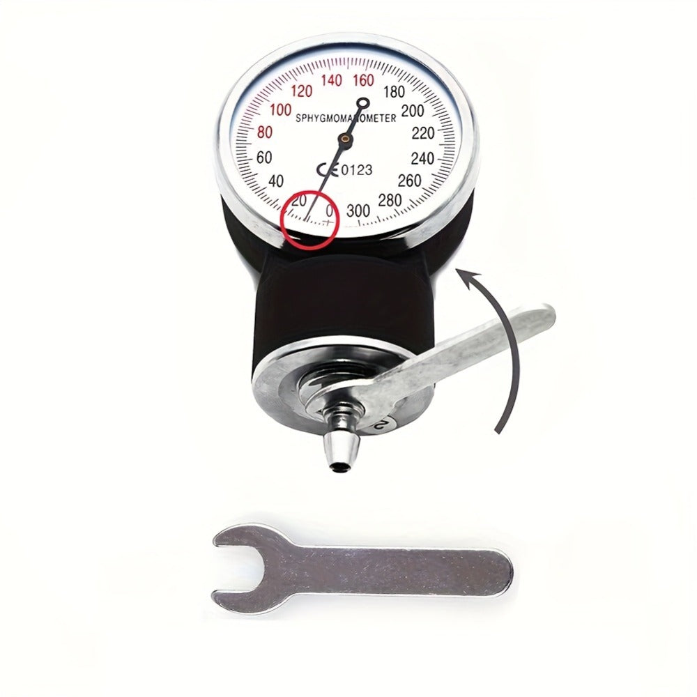 Blood Pressure Monitor Manual Aneroid Kit, Upper-Arm Cuff with Dial Gauge, Stethoscope and Carrying Case