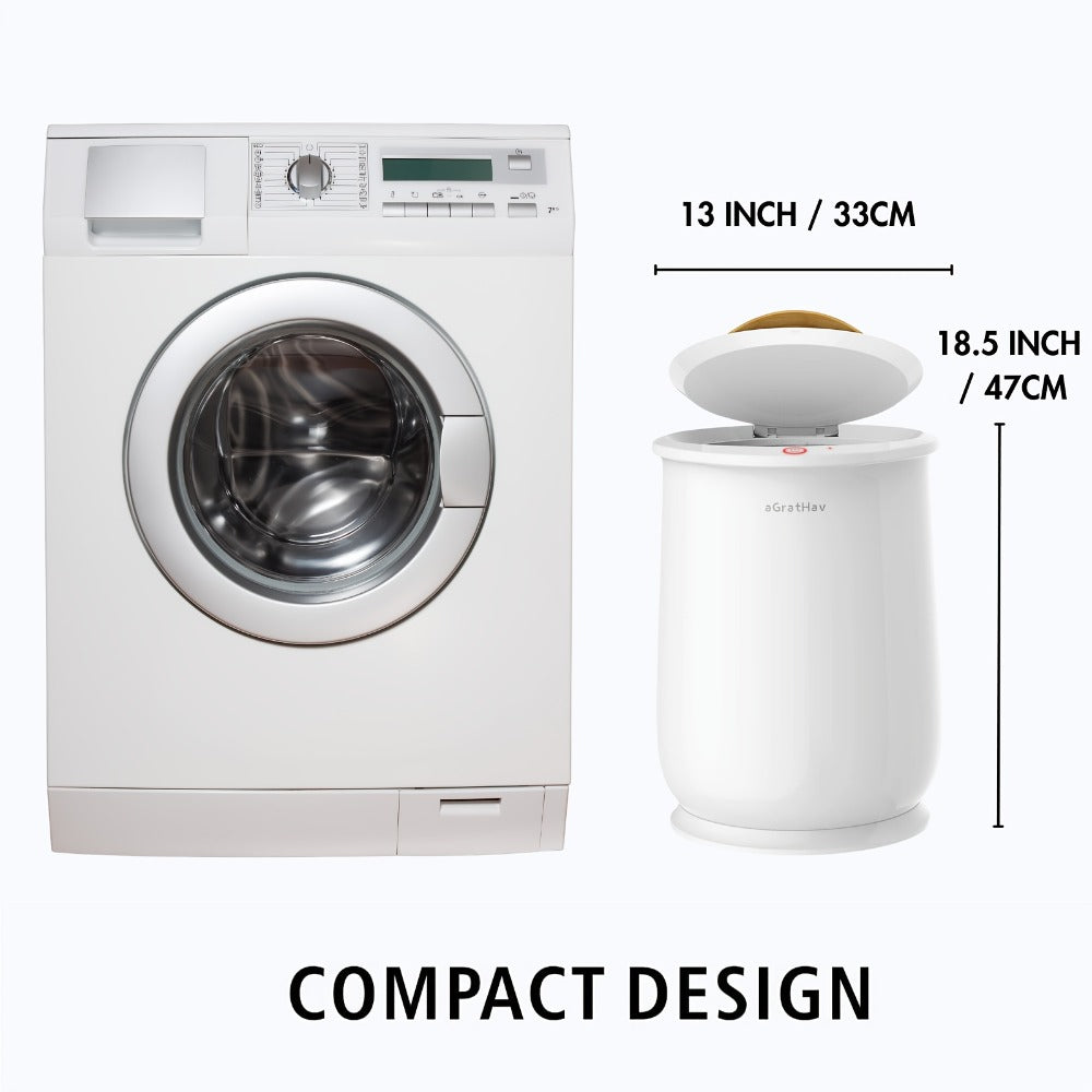Electric Towel Warmer Bucket Ultra Large Capacity Fits Two 40x70 Towels ETL FCC Certified 1-Min Heat Auto Shut-Off Silent Spa Bathroom