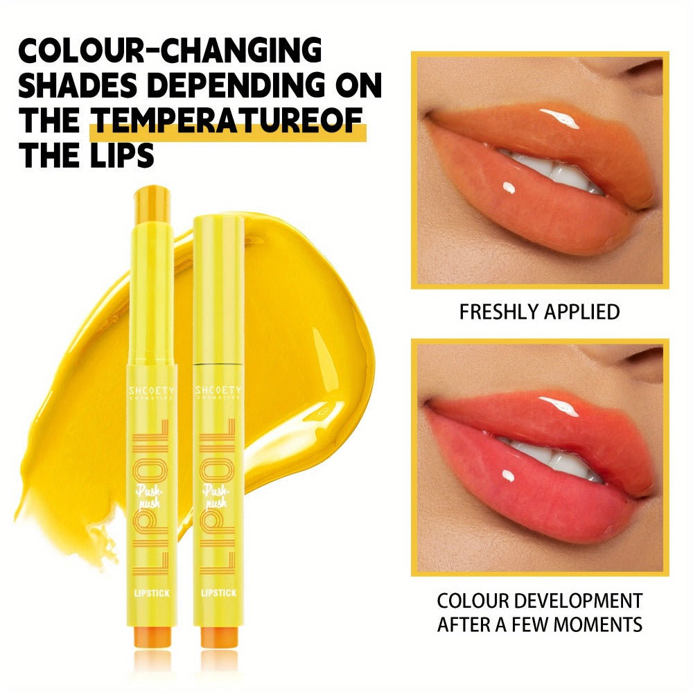 6-Piece Neon Press-On Lip Gloss Set High-Gloss Bold Lip Makeup, for Makeup, Travel and Everyday Vanity Use