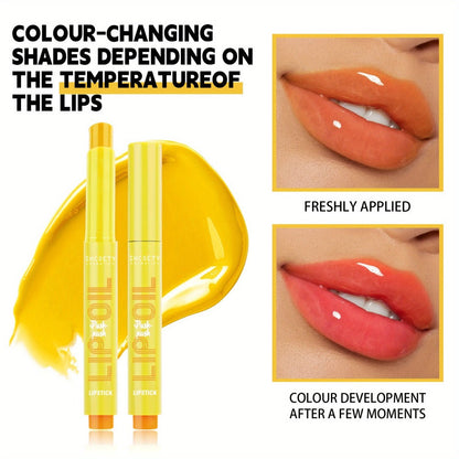 6-Piece Neon Press-On Lip Gloss Set High-Gloss Bold Lip Makeup, for Makeup, Travel and Everyday Vanity Use