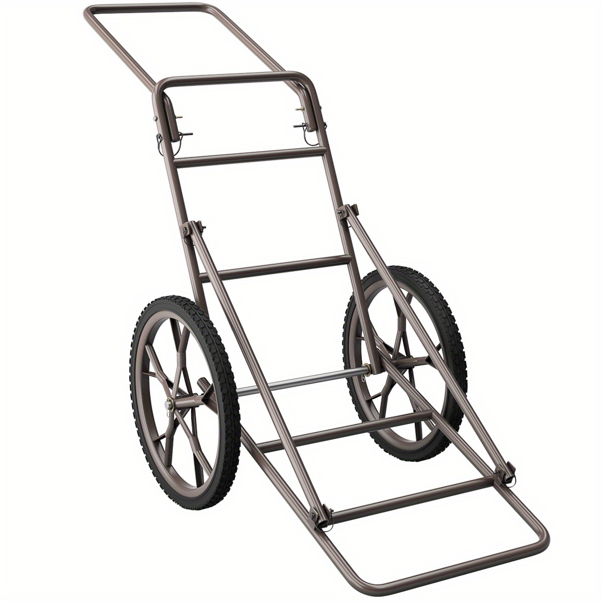 Deer Cart Folding Hunting Hauler Steel Frame 17" Wheels Utility Gear Dolly for Game & Tree Stand Transport