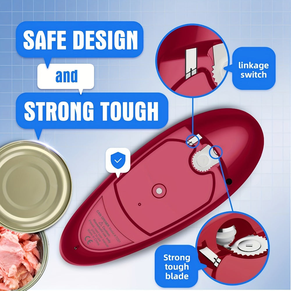 Electric Can Opener One Touch – Hands Free for Seniors & Arthritis, Kitchen & Camping Gift