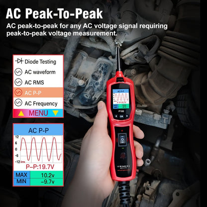 Automotive Circuit Tester P180 Multimeter, Breakpoint Localization Battery Diagnosis AC DC Voltage Fuel Injector Tester 6-30V