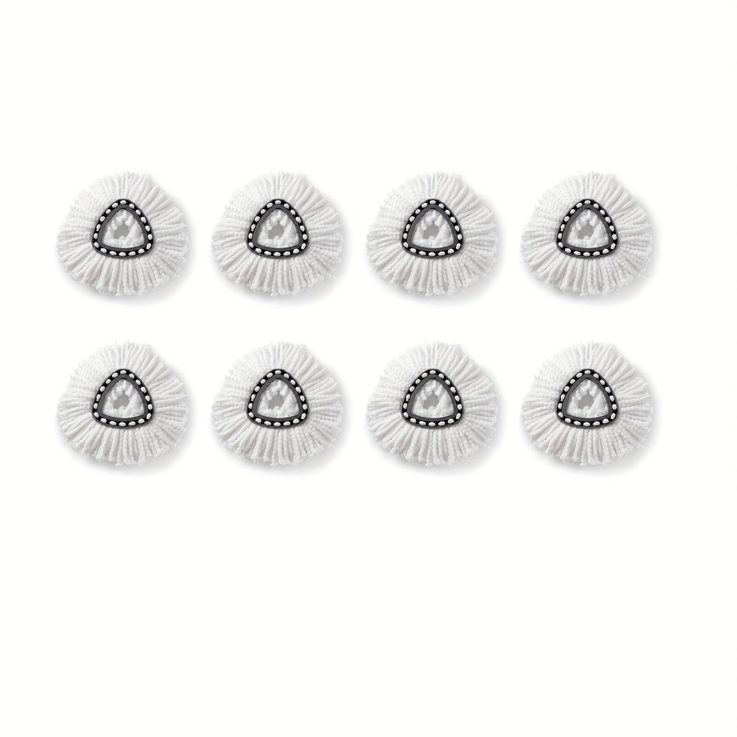 Microfiber Spin Mop Replacement Heads 8 Pack, 360° Universal Mop Refills for Standard Spin Mop Buckets, Machine Washable Reusable Mop Pads