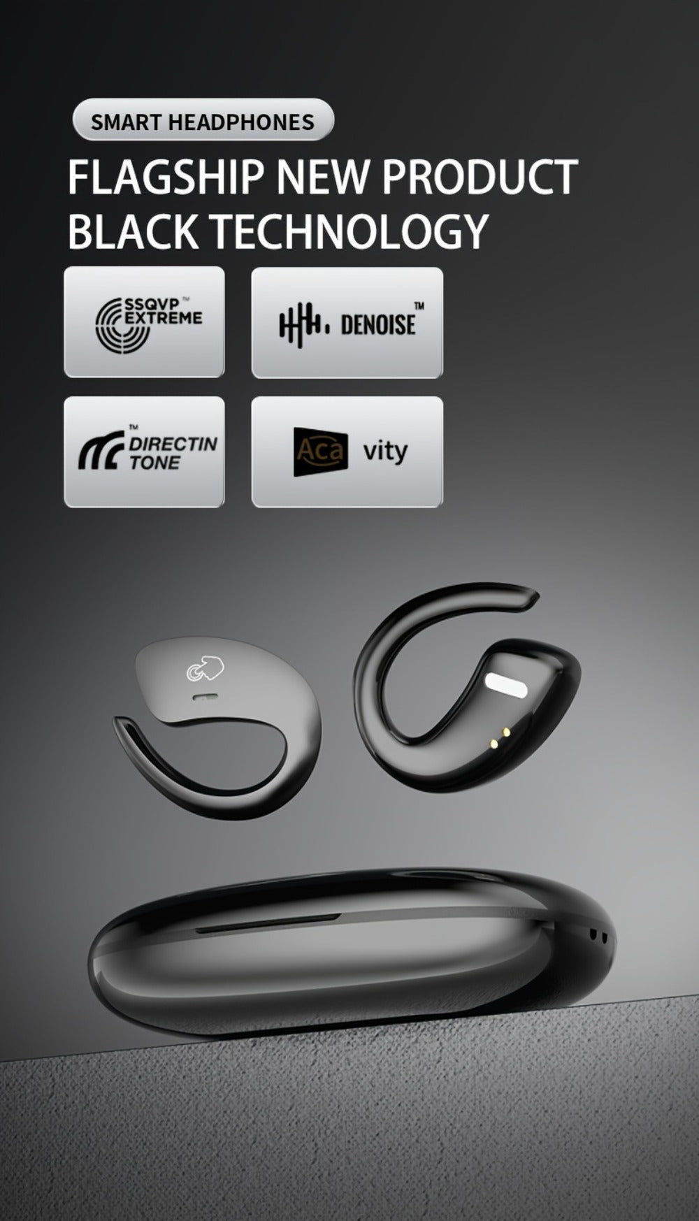 90H Wireless Earphones ENC Noise Cancellation 3D Deep Bass Secure Earhook Sport Running Earbuds for an Everyday Personal Care Routine