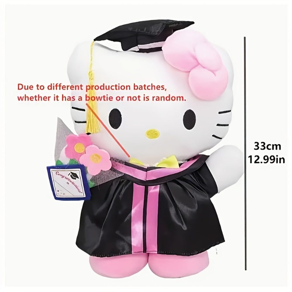 Hello Kitty Graduation Cap and Gown Set, Officially Licensed Sanrio Doctoral Cap & Bachelor Gown